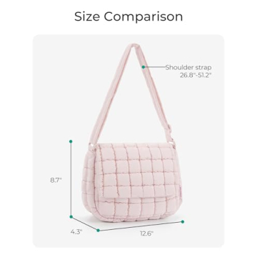 BAGSMART Quilted Medium Crossbody Bag - Stylish & Practical