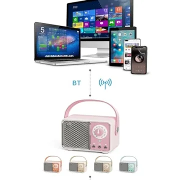 Dosmix Retro Bluetooth Speaker Vintage Wireless Portable