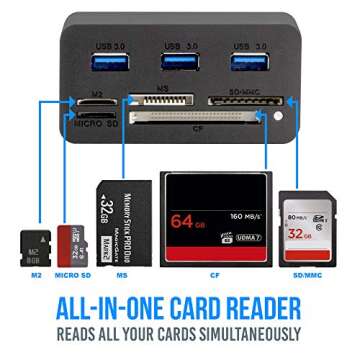 Top Kingwin USB Hub Adapter with Card Reader for All Devices