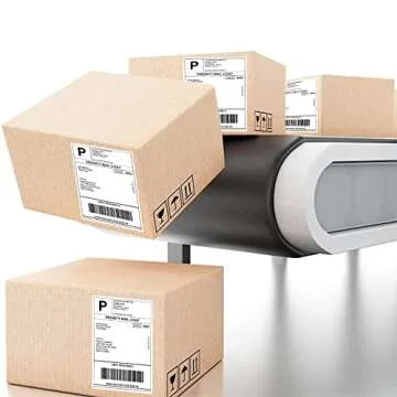 RyhamPaper 4" x 6" Fanfold Direct Thermal Shipping Labels