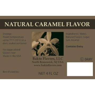 Bakto Flavors Natural Caramel Flavor - Pure Sweetness