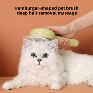 Dog Brush for Shedding, Cat Brushes for Indoor, Self-Cleaning Shedding and Grooming Removes Loose Undercoat, Mats and Tangled Hair Grooming Comb for Short Hair Cats Dogs.
