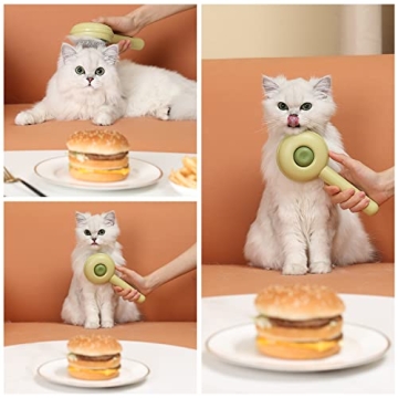 Dog Brush for Shedding, Cat Brushes for Indoor, Self-Cleaning Shedding and Grooming Removes Loose Undercoat, Mats and Tangled Hair Grooming Comb for Short Hair Cats Dogs.