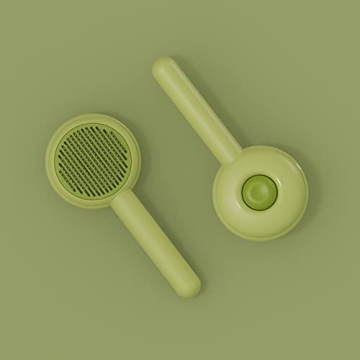 Dog Brush for Shedding, Cat Brushes for Indoor, Self-Cleaning Shedding and Grooming Removes Loose Undercoat, Mats and Tangled Hair Grooming Comb for Short Hair Cats Dogs.