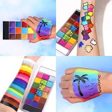 UCANBE Athena Face Body Painting Kit - 20 Color Palette