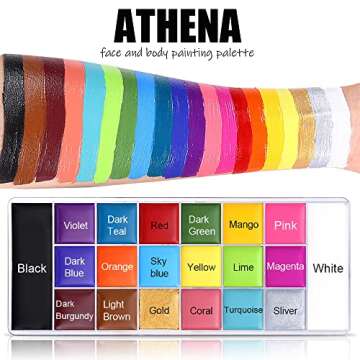 UCANBE Athena Face Body Painting Kit - 20 Color Palette