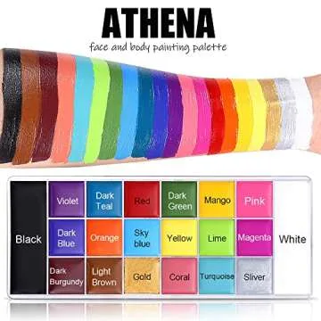 UCANBE Athena Face Body Painting Kit - 20 Color Palette