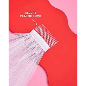 xo, Fetti Bridal Veil | Bachelorette Party Decorations, Bride To Be Gift, Bridal Shower, Wedding