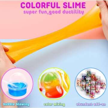 PANSHAN 2024 Fidget Advent Calendar – 24 Days of Crystal Slime Christmas Countdown Toys | Fun Holiday Gift Set Party Favors for Kids Ages 3+ | Perfect Xmas Surprise for Boys and Girls