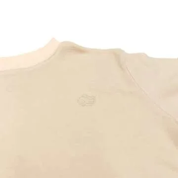 About Baby Shop Geneve Oversized Brushed Jersey Romper - Angel Wing Embroidery - Cozy - 27% Poly/ 67% Rayon/ 6% Span - (Ivory, 2T (2-3Y))