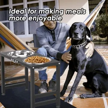 ADENGL Elevated Dog Bowl Stand for Large Breeds