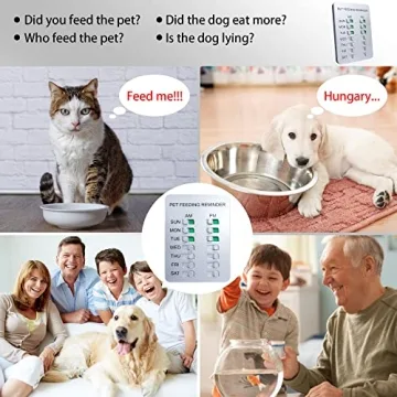 YARKOR Magnetic Dog Feeding Reminder Sticker for Pets