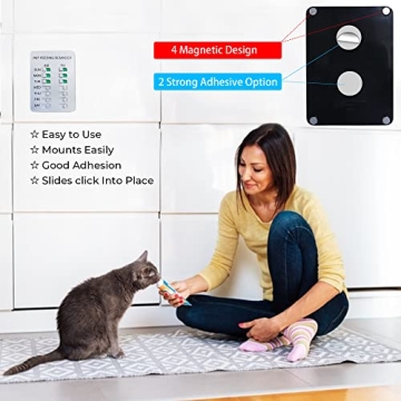 YARKOR Magnetic Dog Feeding Reminder Sticker for Pets