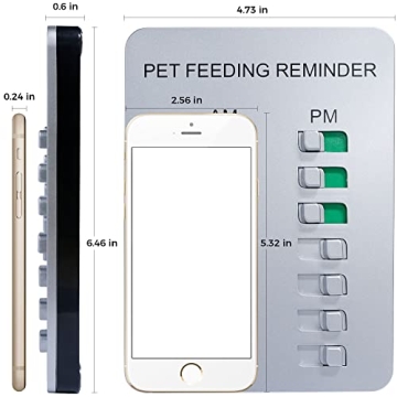 YARKOR Magnetic Dog Feeding Reminder Sticker for Pets