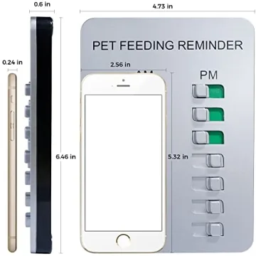 YARKOR Magnetic Dog Feeding Reminder Sticker for Pets