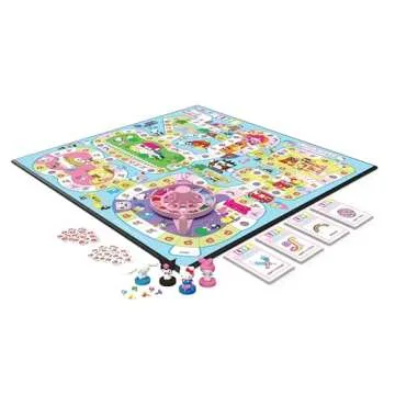 The Game of Life: Hello Kitty and Friends Board Game, Collect Apples and Buy Bows on The Way to The Ultimate Party, Play as Hello Kitty, Kuromi, & More, Officially Licensed Collectible & Merchandise