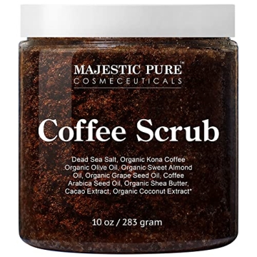 MAJESTIC PURE Coffee Scrub - Natural Exfoliating Body Treatment