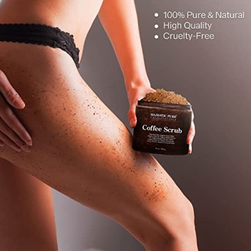 MAJESTIC PURE Coffee Scrub - Natural Exfoliating Body Treatment