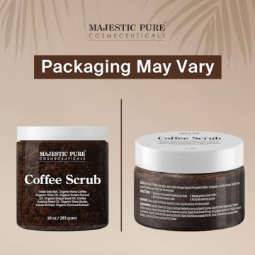 MAJESTIC PURE Coffee Scrub - Natural Exfoliating Body Treatment