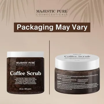 MAJESTIC PURE Coffee Scrub - Natural Exfoliating Body Treatment