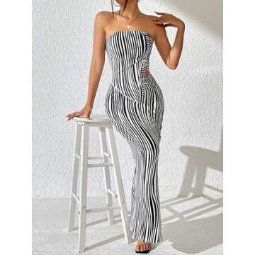 Chic Striped 2 Piece Outfit for Women by MakeMeChic