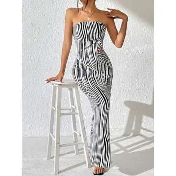 Chic Striped 2 Piece Outfit for Women by MakeMeChic