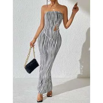 Chic Striped 2 Piece Outfit for Women by MakeMeChic