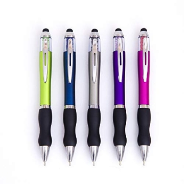 Stylus Pens for Touch Screens Medium Point Pens with Crystals for Women and Kids Black Ink Pen with ...