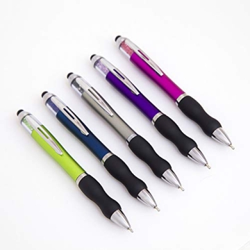 Stylish Medium Point Touch Screen Stylus Pens Set with Grip