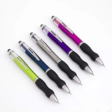 Stylish Medium Point Touch Screen Stylus Pens Set with Grip