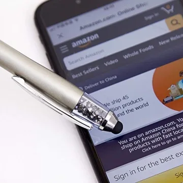 Stylish Medium Point Touch Screen Stylus Pens Set with Grip