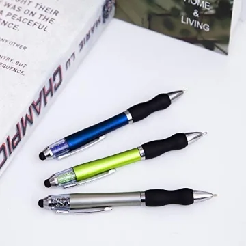 Stylish Medium Point Touch Screen Stylus Pens Set with Grip