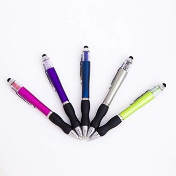 Stylish Medium Point Touch Screen Stylus Pens Set with Grip