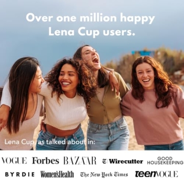 Lena Menstrual Cups, Reusable Period Cup, Tampons,Period Underwear and Menstrual Pads Alternative, Feminine Care, FSA Eligible, Silicone Menstrual Cup, Made in USA, Regular & Heavy Flow, Small, Pink