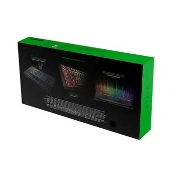 Razer Ornata Chroma Gaming Keyboard: Hybrid Mechanical Key Switches - Customizable Chroma RGB Lighting - Individually Backlit Keys - Detachable Plush Wrist Rest - Programmable Macro Functionality