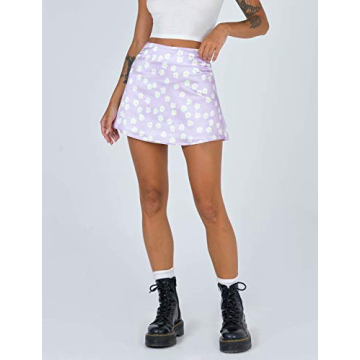 Womens Floral Print Mini Skirt - Summer Essentials for You