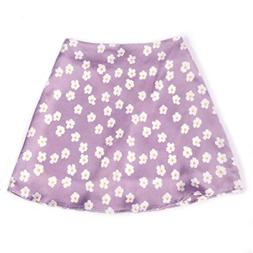 Womens Floral Print Mini Skirt - Summer Essentials for You