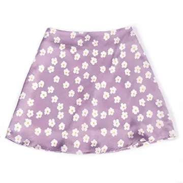 Womens Floral Print Mini Skirt - Summer Essentials for You