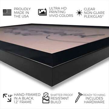 Wynwood Studio Transportation Framed Wall Art Prints 'Sail and Rigging 1864 Chalkboard' Boats and Yachts Home Décor, 13" x 19", Blue, White