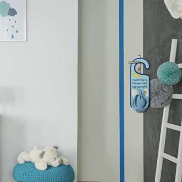 Qunclay Tooth Fairy Tooth Holder Tooth Fairy Door Hanger Bag Tooth Fairy Baby Teeth Keepsake Container for Lost Teeth Kids Boys Girl Milk Teeth Encourage Gift(Cool Style)