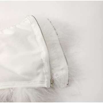 Stylish ZGMYC Women’s Feather Crop Top for Parties