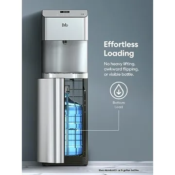 Brio Moderna Bottom Load Water Cooler Dispenser - Tri-Temp & Self-Cleaning