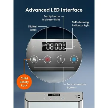 Brio Moderna Bottom Load Water Cooler Dispenser - Tri-Temp & Self-Cleaning