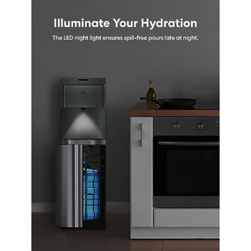 Brio Moderna Bottom Load Water Cooler Dispenser - Tri-Temp & Self-Cleaning