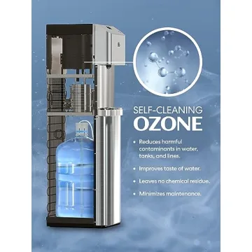 Brio Moderna Bottom Load Water Cooler Dispenser - Tri-Temp & Self-Cleaning