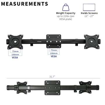VIVO Dual VESA Bracket Adapter