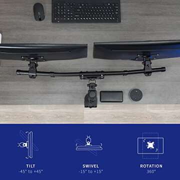 VIVO Dual VESA Bracket Adapter