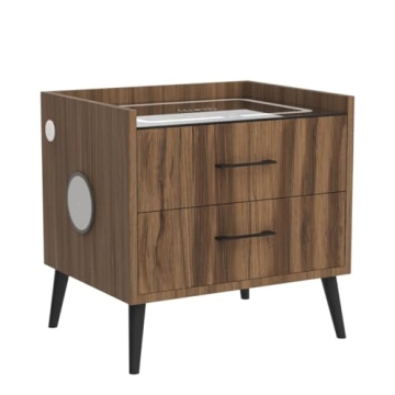 Smart LED Nightstand with Bluetooth Speaker and Charging