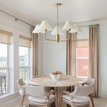 Stylish KCO Lighting 5-Lights Mid Century Modern Chandelier