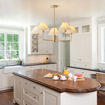 Stylish KCO Lighting 5-Lights Mid Century Modern Chandelier